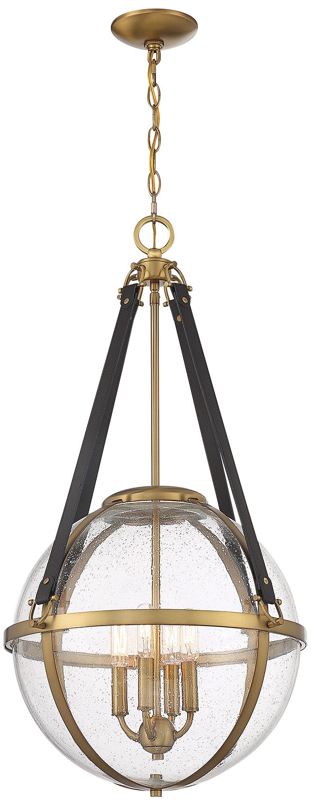 Image 5 Bozeman 4-Light Pendant in Warm Brass more views