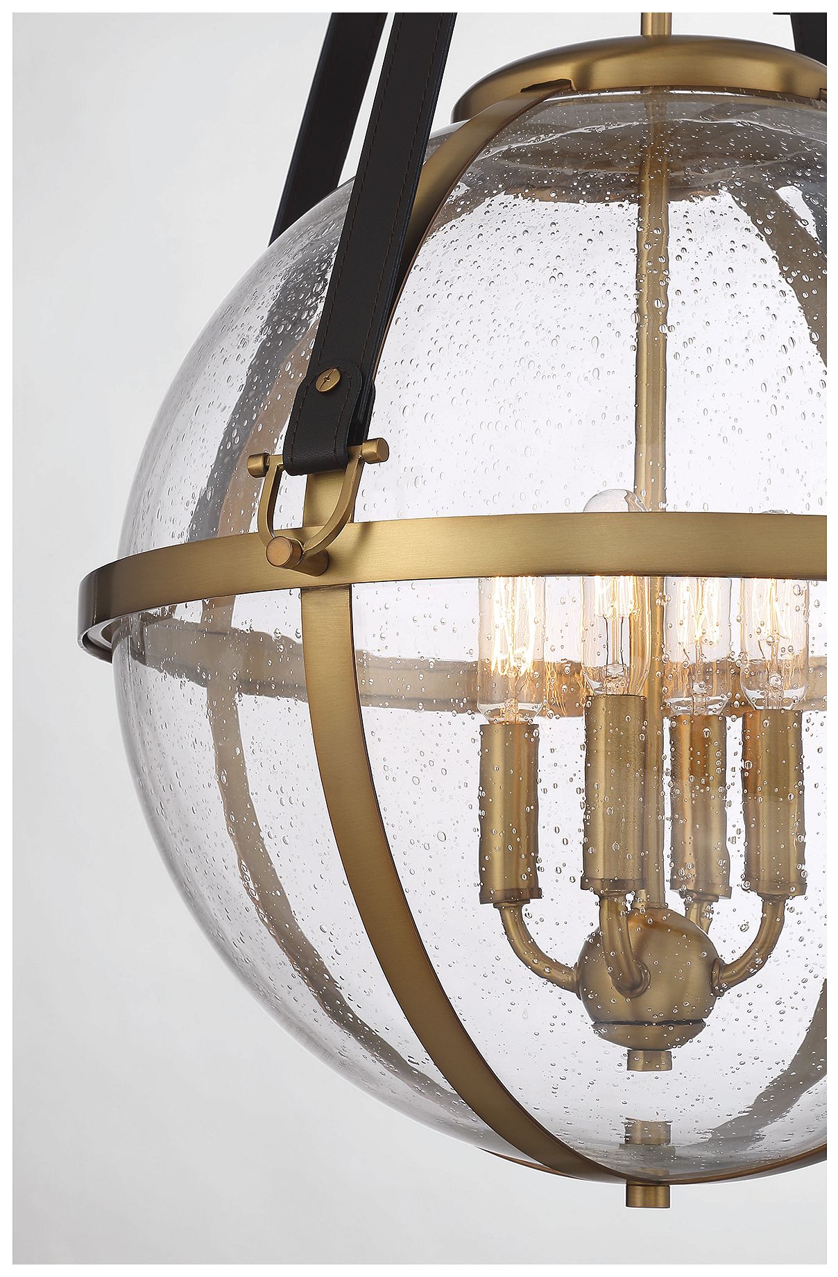 Image 6 Bozeman 4-Light Pendant in Warm Brass more views