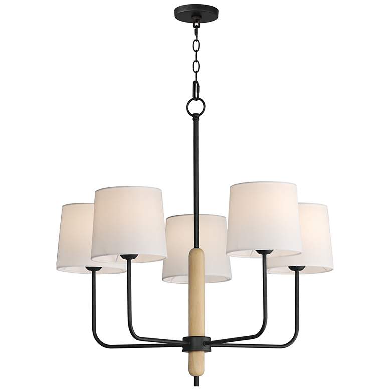 Image 1 Bozeman 5-Light Chandelier Natural Wood