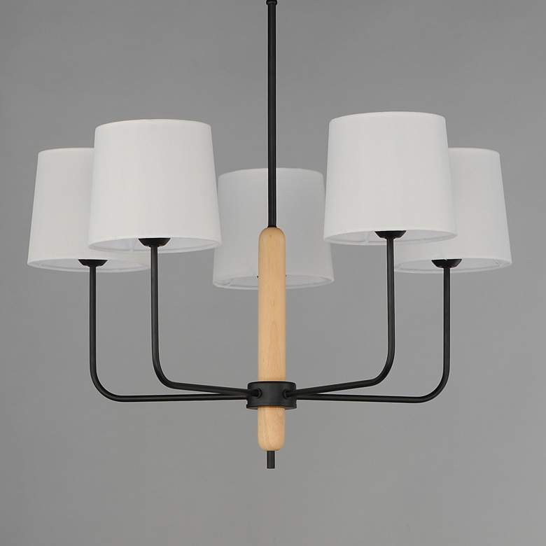 Image 2 Bozeman 5-Light Chandelier Natural Wood more views