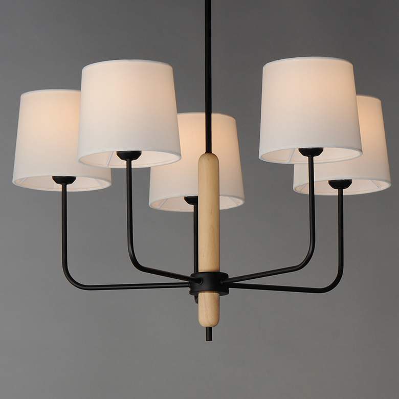 Image 4 Bozeman 5-Light Chandelier Natural Wood more views