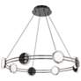 1_Bracelet 4.5"H x 32.25"W 8-Light Pendant in Black Chrome