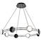 Bracelet 4.5"H x 32.25"W 8-Light Pendant in Black Chrome