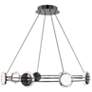2_Bracelet 4.5"H x 32.25"W 8-Light Pendant in Black Chrome more views