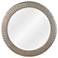 Bracelet Brushed Silver and Gold 35" Round Wall Mirror