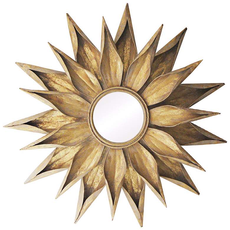Image 1 Brackenhead 36 inch High Cambelside Gold Wall Mirror