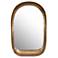 Bradano Antique Brass 23 3/4" x 35 1/2" Arch Wall Mirror