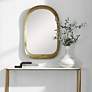 2_Bradano Antique Brass 23 3/4" x 35 1/2" Arch Wall Mirror
