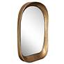 6_Bradano Antique Brass 23 3/4" x 35 1/2" Arch Wall Mirror more views