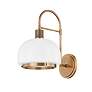 5_Bradbury 14 3/4" High Patina Brass Wall Sconce more views