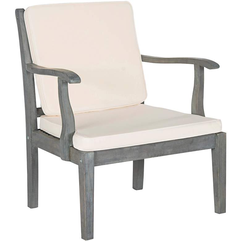 Image 3 Bradbury Ash Gray Wood 4-Piece Outdoor Conversation Set more views
