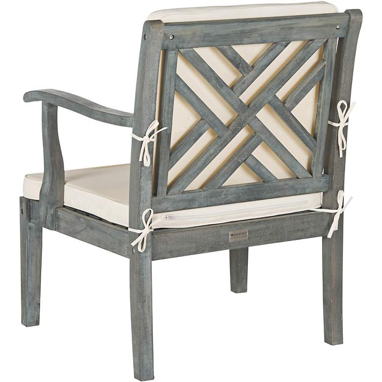 Image 4 Bradbury Ash Gray Wood 4-Piece Outdoor Conversation Set more views