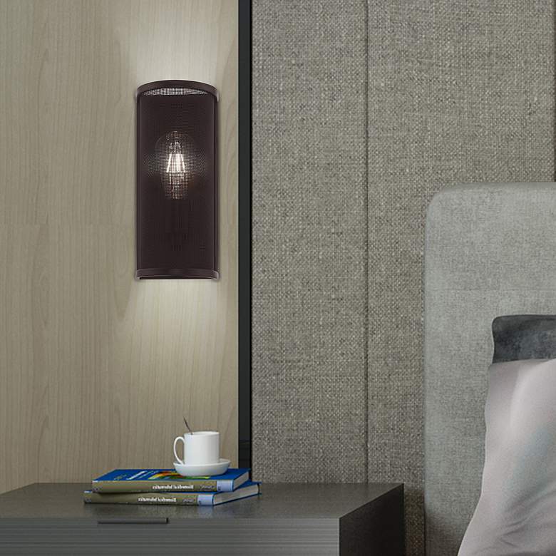 Image 1 Braddock 1 Light Bronze ADA Wall Sconce