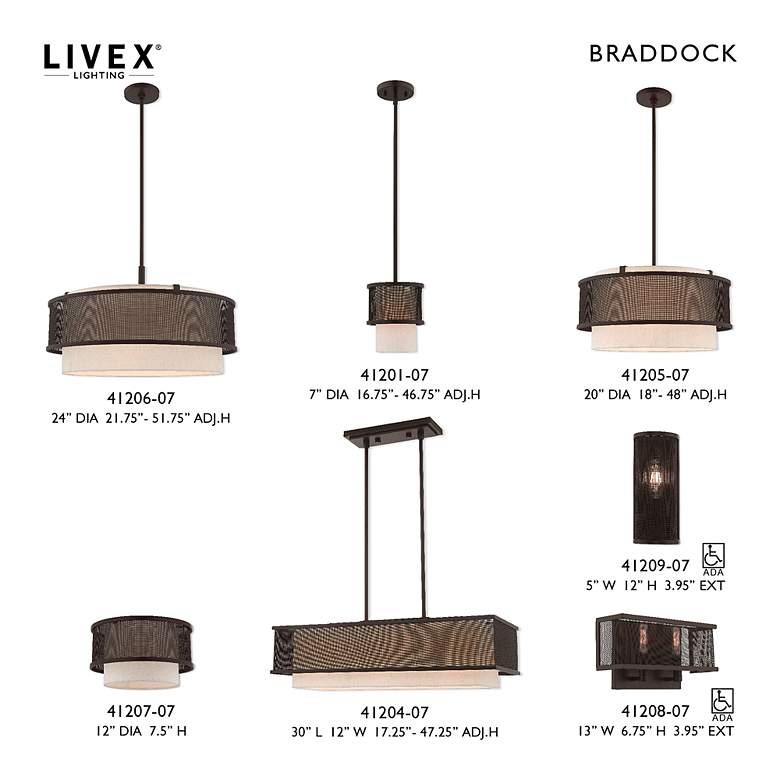 Image 3 Braddock 1 Light Bronze Ceiling Mount more views