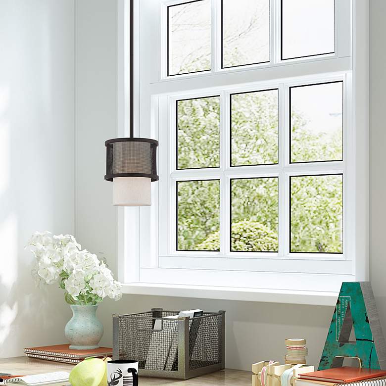 Image 1 Braddock 1 Light Bronze Mini Pendant
