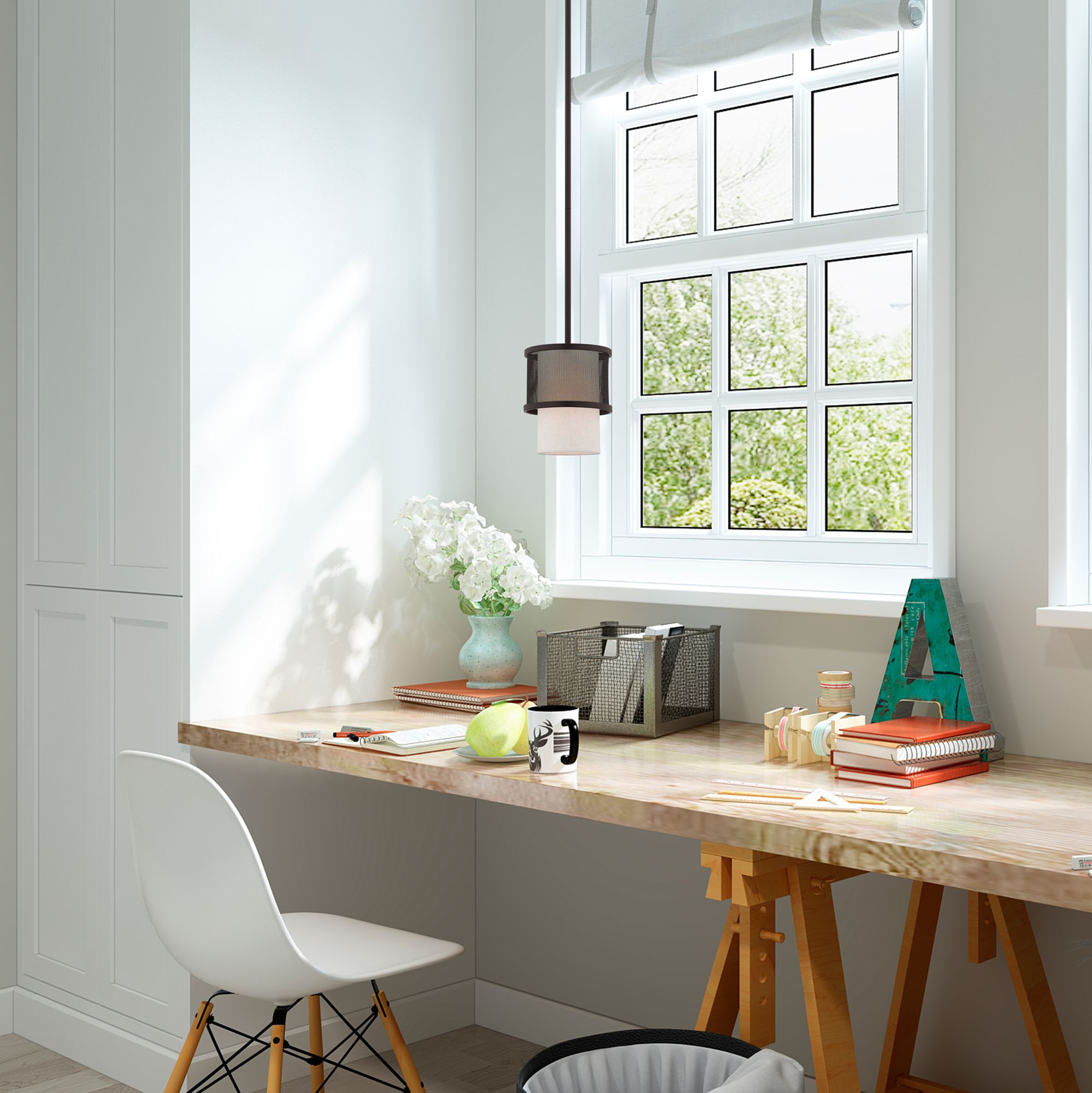 Braddock 1 Light Bronze Mini Pendant