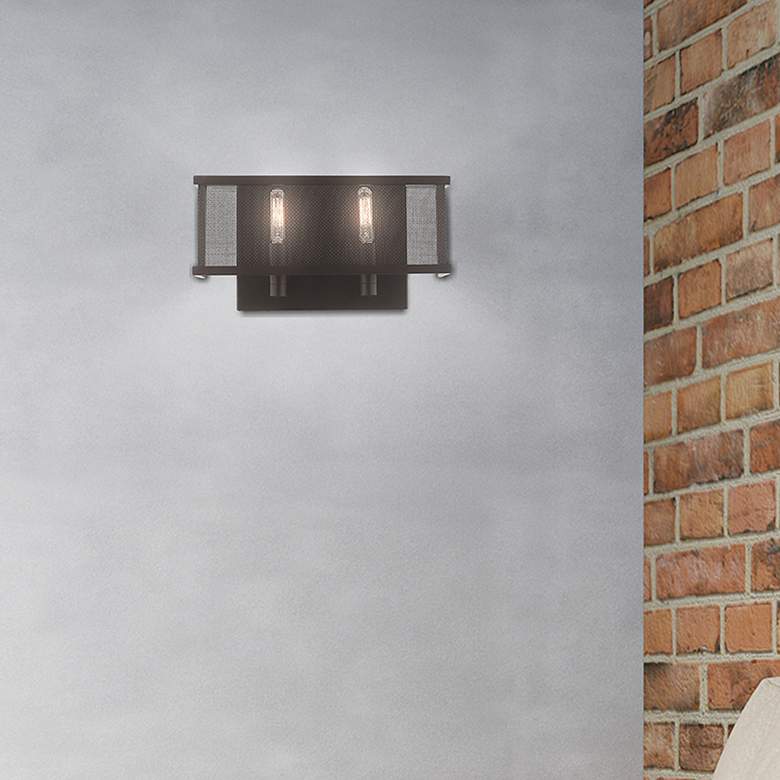 Image 1 Braddock 2 Light Bronze ADA Wall Sconce