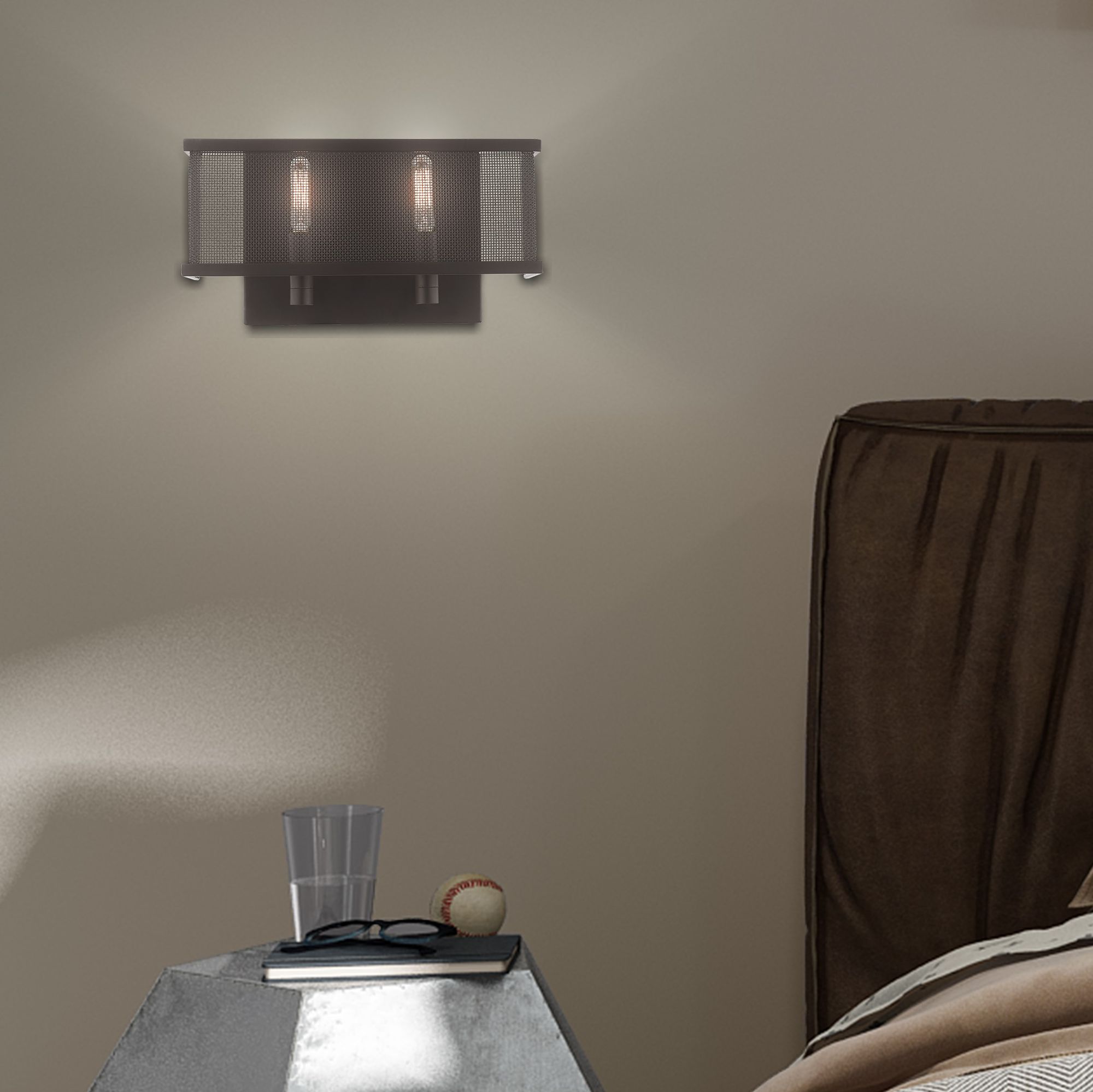 Braddock 2 Light Bronze ADA Wall Sconce