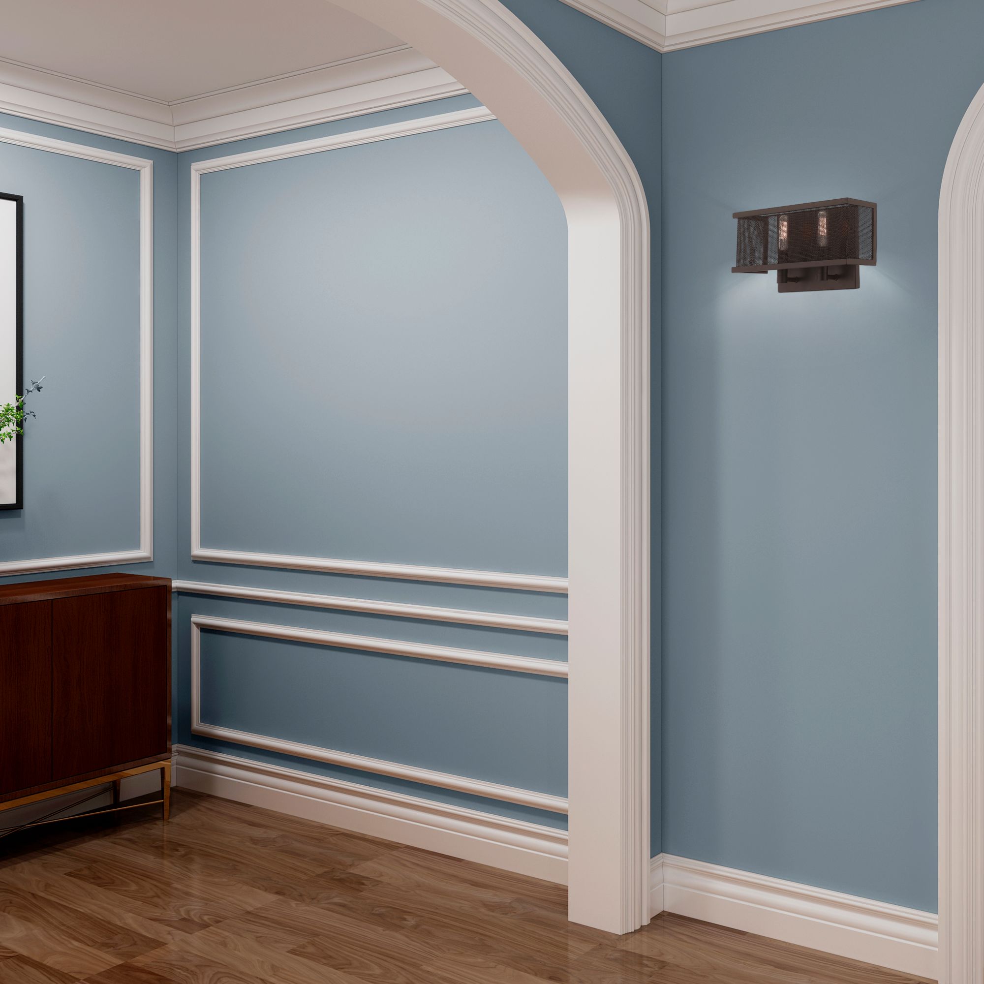 Braddock 2 Light Bronze ADA Wall Sconce