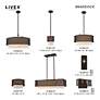 Thumbnail3 of Braddock 4 Light Bronze Pendant Chandelier more views