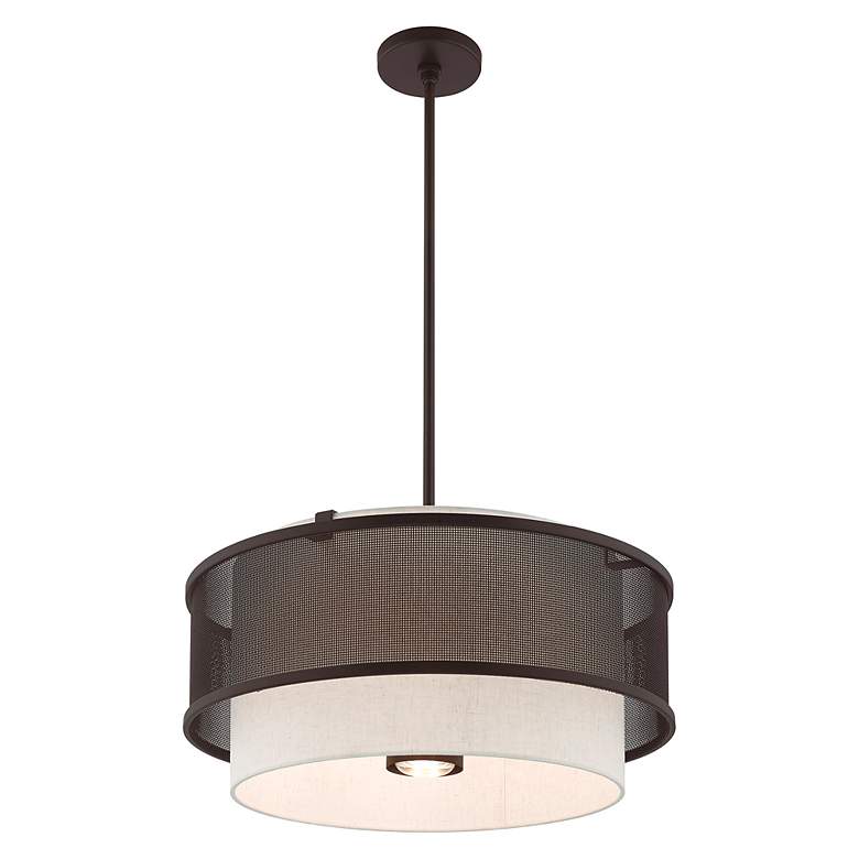 Image 6 Braddock 4 Light Bronze Pendant Chandelier more views