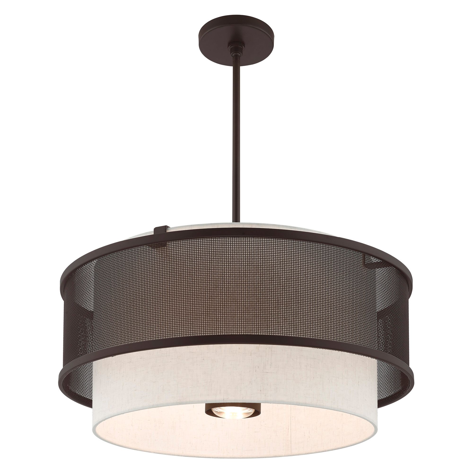 Braddock 4 Light Bronze Pendant Chandelier