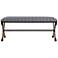 Braddock 47 1/2" Wide Blue and White Sailor-Striped Bench