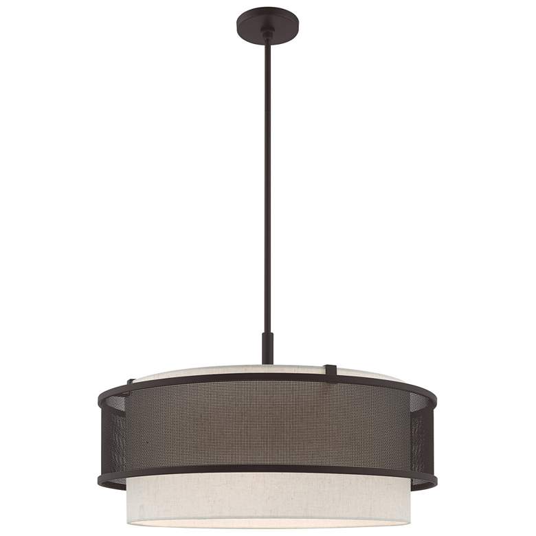 Image 1 Braddock 5 Light Bronze Pendant Chandelier