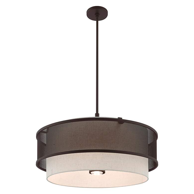 Image 6 Braddock 5 Light Bronze Pendant Chandelier more views