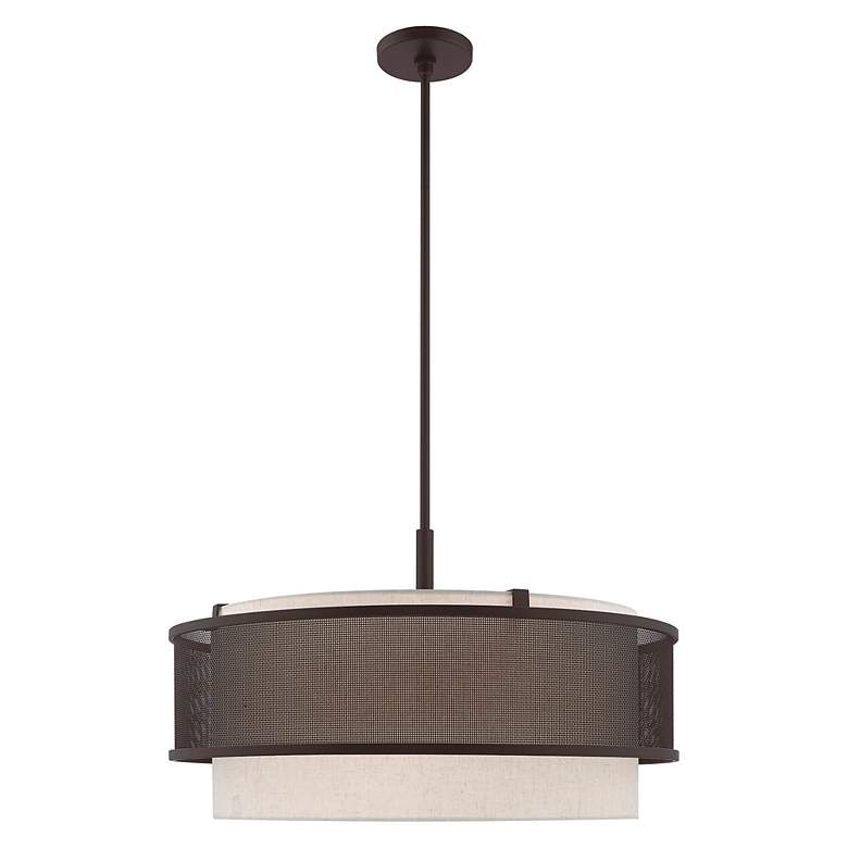 Image 7 Braddock 5 Light Bronze Pendant Chandelier more views