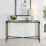 1_Braddock 52" Wide Rustic Iron Rectangular Console Table