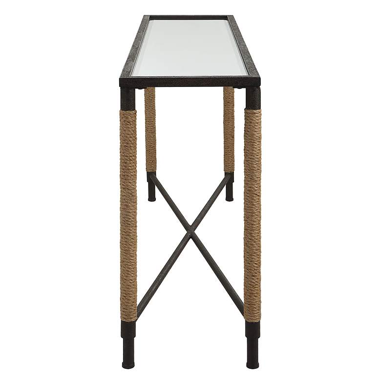 Image 5 Braddock 52" Wide Rustic Iron Rectangular Console Table more views