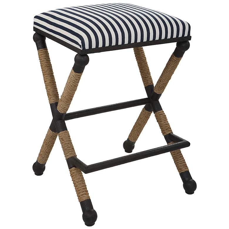 Image 2 Braddock Navy and Cream Counter Stool