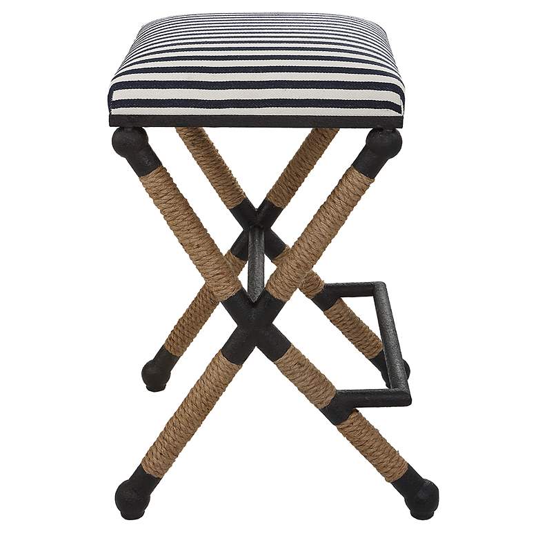 Image 6 Braddock Navy and Cream Counter Stool more views