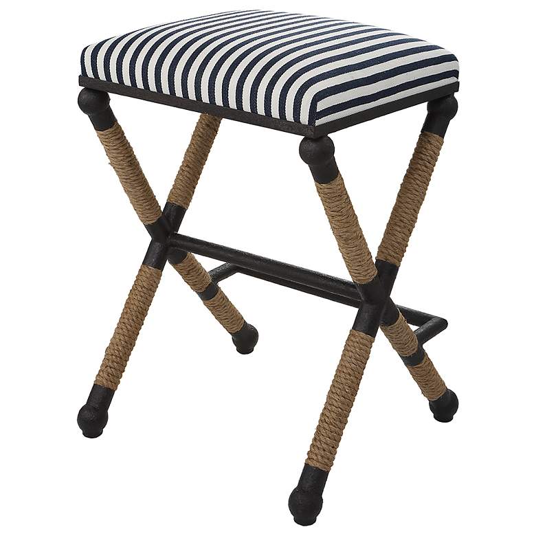 Image 7 Braddock Navy and Cream Counter Stool more views