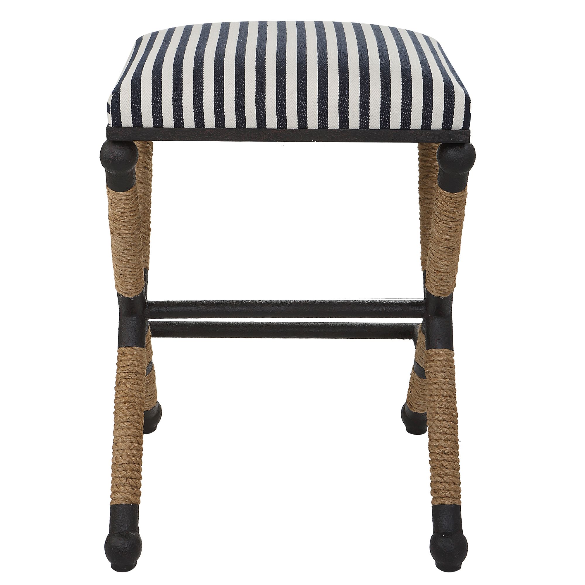 Braddock Navy and Cream Counter Stool