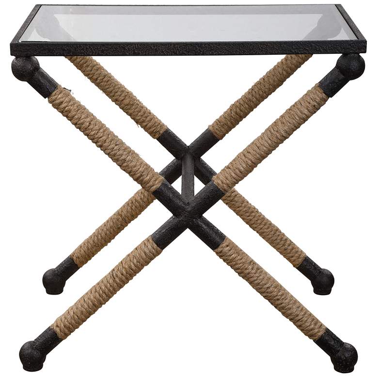 Image 1 Braddock Rustic Iron Accent Table