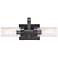 Braden 16 in. 2-Light Iron Graphite Bath Bar Vanity Light
