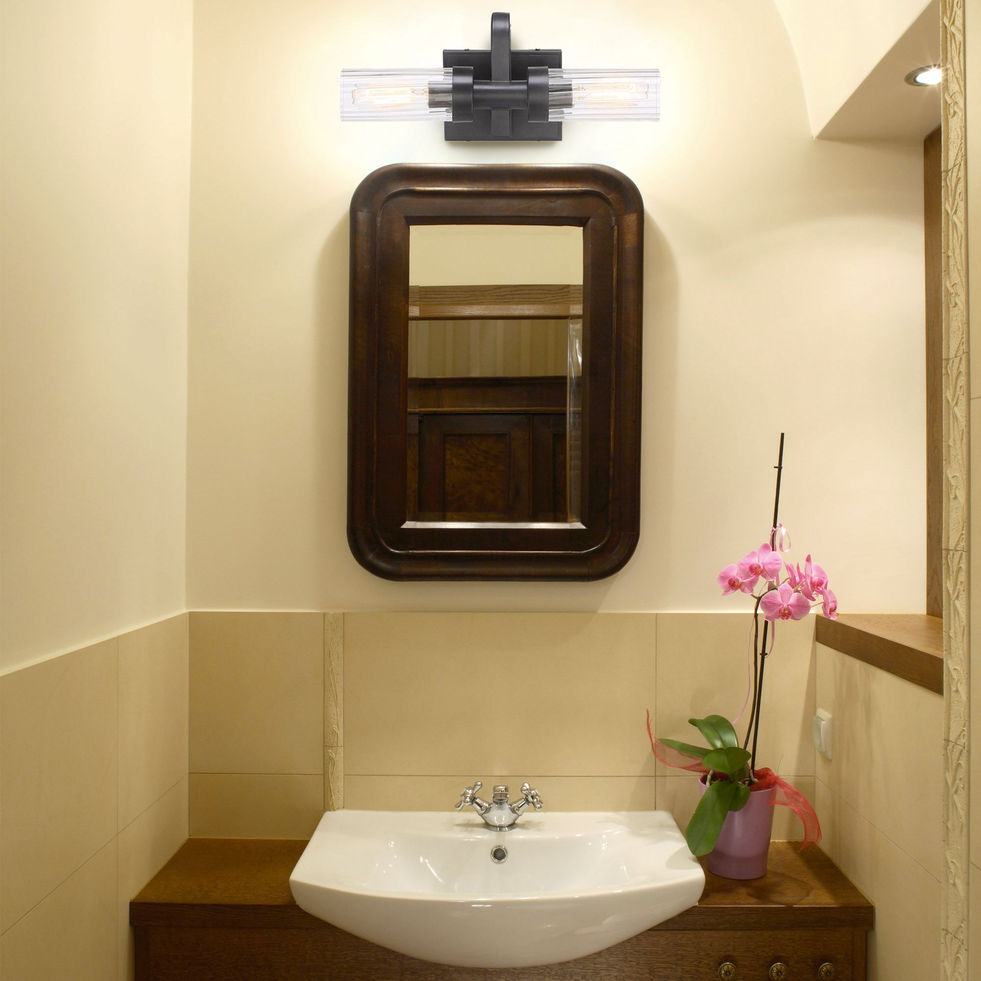 Image 4 Braden 16 in. 2-Light Iron Graphite Bath Bar Vanity Light more views