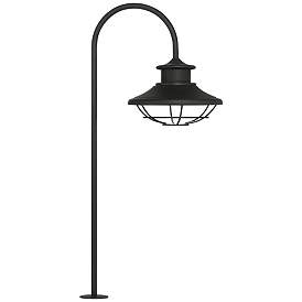 Image2 of Braden 23 1/2" High Textured Black Outdoor LED Rustic Cage Path Light