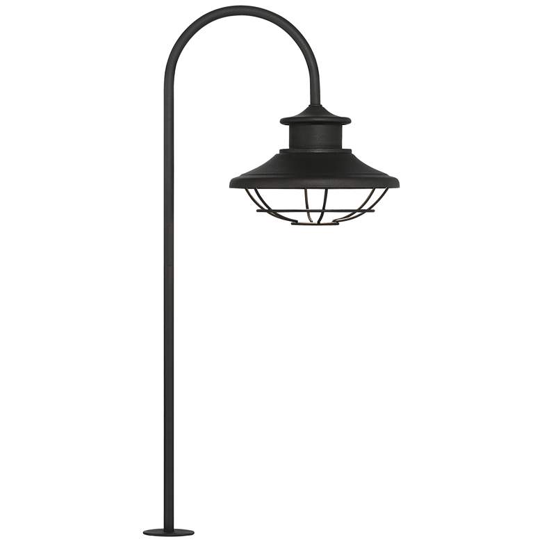 Image 2 Braden 23 1/2" High Textured Black Outdoor LED Rustic Cage Path Light