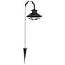 Braden 23 1/2" High Textured Black Outdoor LED Rustic Cage Path Light