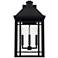 Braden 23" High Black 3-Light Lantern Outdoor Wall Light