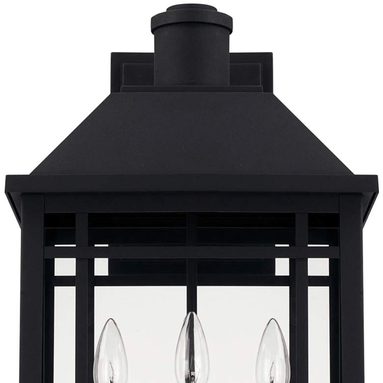 Image 3 Braden 23" High Black 3-Light Lantern Outdoor Wall Light more views
