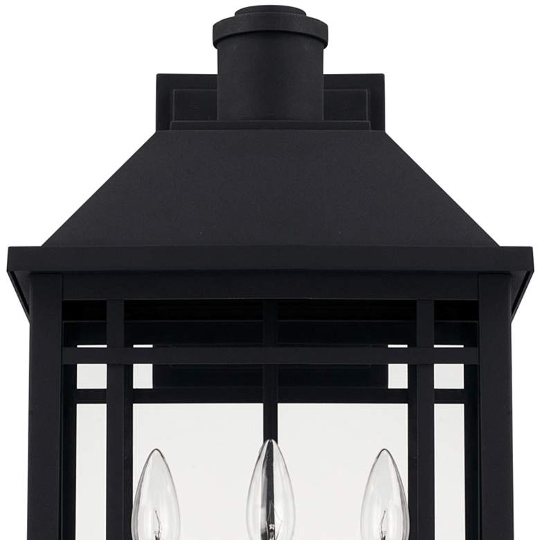 Image 3 Braden 23 inch High Black 3-Light Lantern Outdoor Wall Light more views