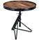 Braden 24" Wide Natural Wood Adjustable Accent Table