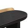 Braden 48" Wide Dark Black and Brass Desk/Console Table