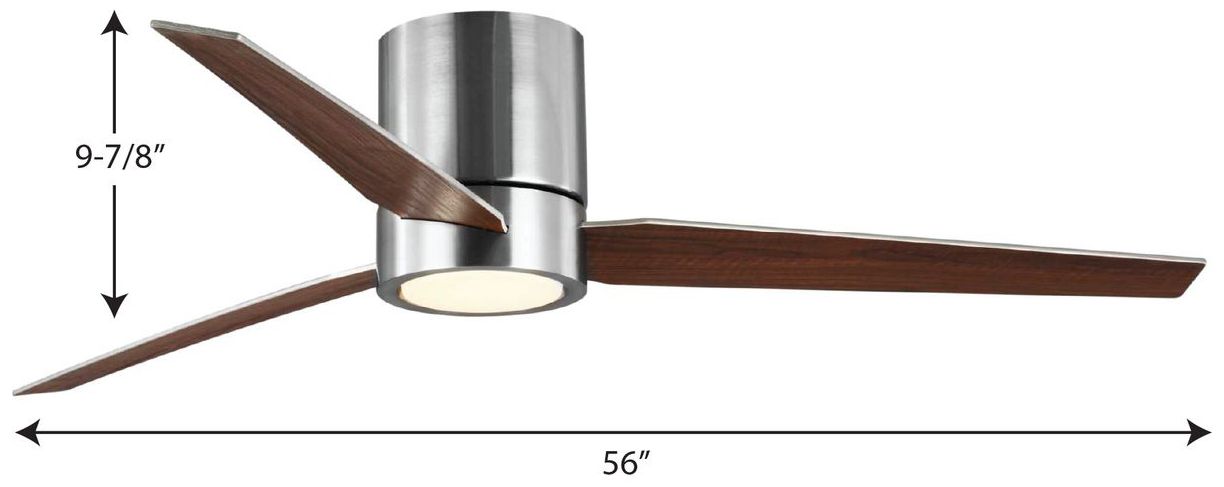 Image 4 Braden Collection 56" Three-Blade Indoor Hugger Ceiling Fan more views