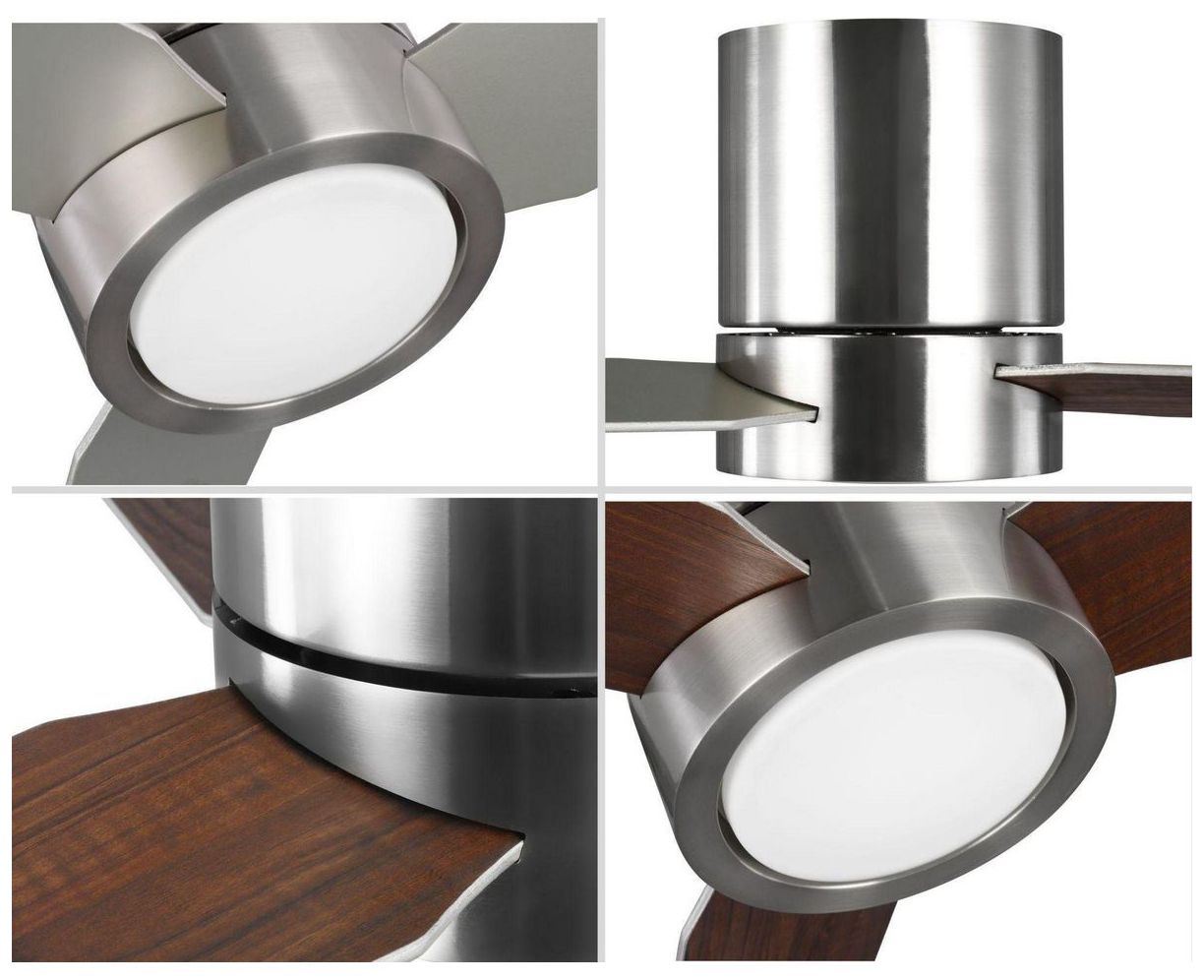 Image 6 Braden Collection 56" Three-Blade Indoor Hugger Ceiling Fan more views