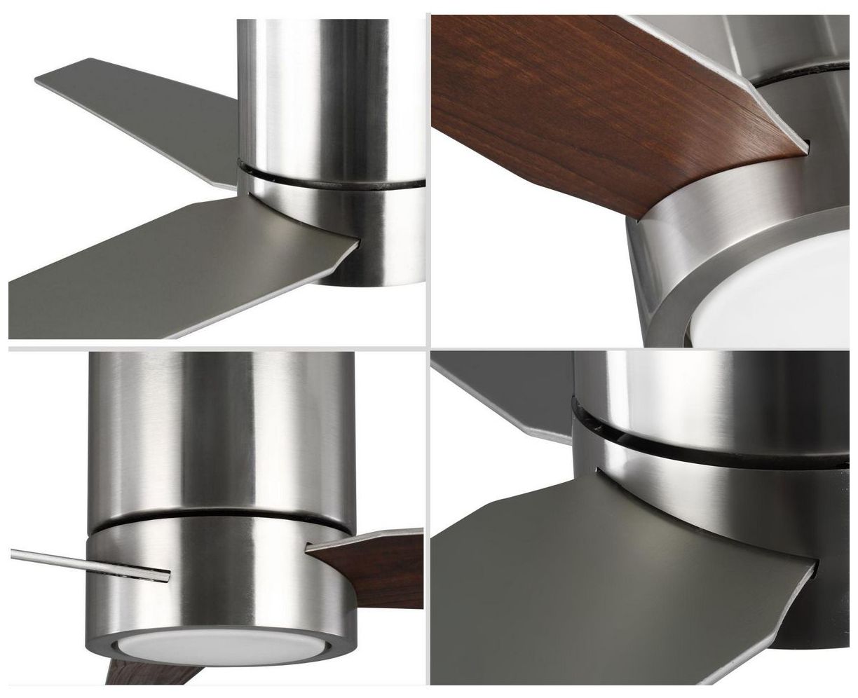 Image 7 Braden Collection 56" Three-Blade Indoor Hugger Ceiling Fan more views